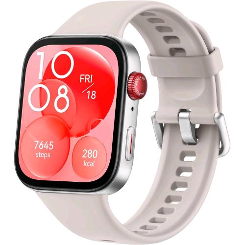 HUAWEI WATCH FIT 3 1.82" AMOLED DESIGN ULTRA-SOTTILE MONITORAGGIO COMPLETO DEL FITNESS MONITORAGGIO SALUTE 24h COMPATIBILITA' CON IOS E ANDROID BLUETOOTH BIANCO