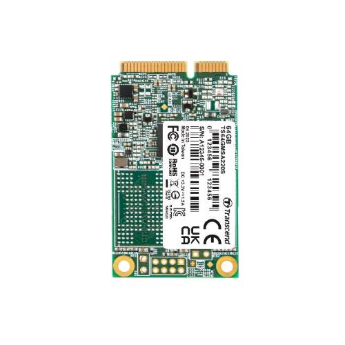 TRANSCEND 220S SSD 64GB mSATA SATA III 3D NAND LETTURA 550 MB/s SCRITTURA 350 MB/s
