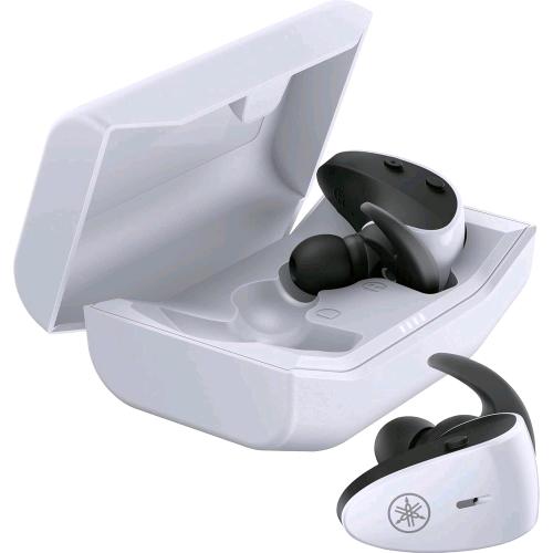 YAMAHA TW-ES5A AURICOLARI IN-EAR SPORTIVI TRUE WIRELESS BLUETOOTH CON LISTENING CARE MICROFONO CON DESIGN AVANZATO RESISTENTI AD ACQUA E SUDORE IPX7 BIANCO