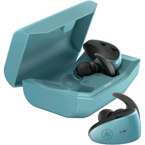 YAMAHA TW-ES5A AURICOLARI IN-EAR SPORTIVI TRUE WIRELESS BLUETOOTH CON LISTENING CARE MICROFONO CON DESIGN AVANZATO RESISTENTI AD ACQUA E SUDORE IPX7 VERDE