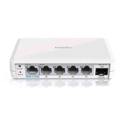 ENGENIUS EXT1106 SWITCH DI RETE GESTITO L2 5 PORTE LAN RJ-45 1 SLOT SFP SUPPORTO POE WHITE