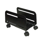 LINK CARRELLINO PORTA PC REGOLABILE DA 11.9 CM A 20.9 CM IN ACCIAIO CON ROTELLE NERO 