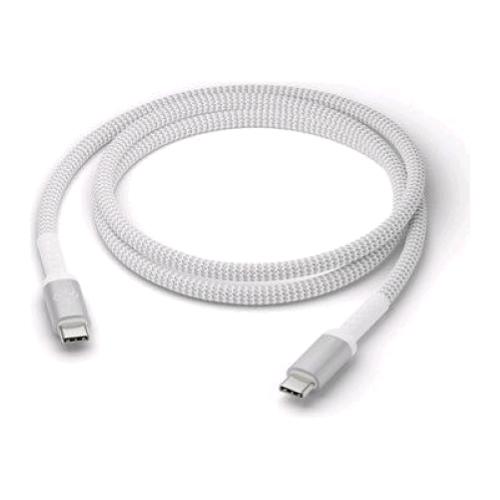 DBRAMANTE 1928 CAVO INTRECCIATO USB-C MASCHIO-MASCHIO RICARICA FINO 100 W 1.2 MT BIANCO