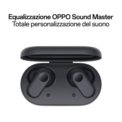 OPPO ENCO BUDS2 PRO AURICOLARI TRUE WIRELESS AUTONOMIA 38 H DRIVER DA 12.4mm BLUETOOTH 5.3 CONTROLLI TOUCH CANCELLAZIONE DEL RUMORE IA ANDROID E IOS IP55 GRAPHITE BLACK