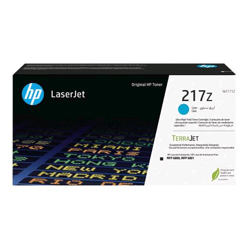 HP 217Z TONER CIANO ALTISSIMA RESA PER COLOR LASERJET ENTERPRISE MFP 6800DN 24.000 PAGINE