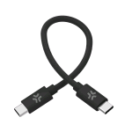 CELLY COTTON CAVO USB-C MASCHIO-MASCHIO PD POWER DELIVERY 60 W IN COTONE INTRECCIATO 30 CM NERO
