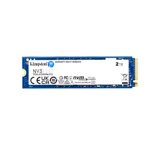 KINGSTON NV3 SSD 2 TB M.2 2280 NVMe PCIe 4.0 LETTURA 6000 MB/s SCRITTURA 4000 MB/s