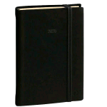 QUO VADIS DAILY POCKET PRESTIGE SILK AGENDA GIORNALIERA 2025  8.5X13 CM 12 MESI GENNAIO DICEMBRE CHIUSURA CON ELASTICO NERO