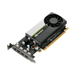 NVIDIA T1000 SCHEDA GRAFICA 4GB GDDR6 PCIe 3.0 x16 PROFILO BASSO 4 x Mini DISPLAYPORT