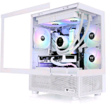 THERMALTAKE VIEW 170 TG ARGB MICRO CHASSIS PANNELLO FRONTALE E LATERALE IN VETRO TEMPERATO SNOW WHITE