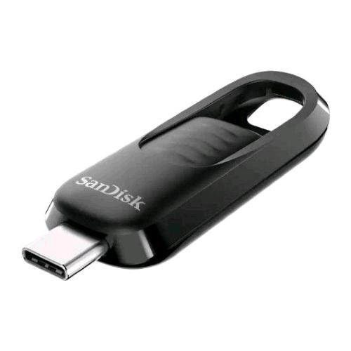 SANDISK ULTRA SLIDER 128GB CHIAVETTA 3.2 GEN 1 (3.1 GEN 1) NERO