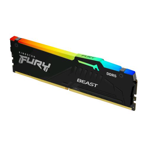 KINGSTON FURY BEAST RGB EXPO 16GB DDR5 6000MT/s CL 36 DIMM NERO
