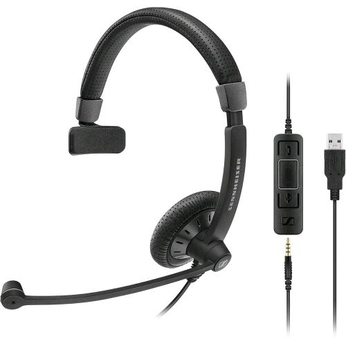 EPOS SENNHEISER SC 45 USB MS CUFFIA MONO CABLATA CON MICROFONO 