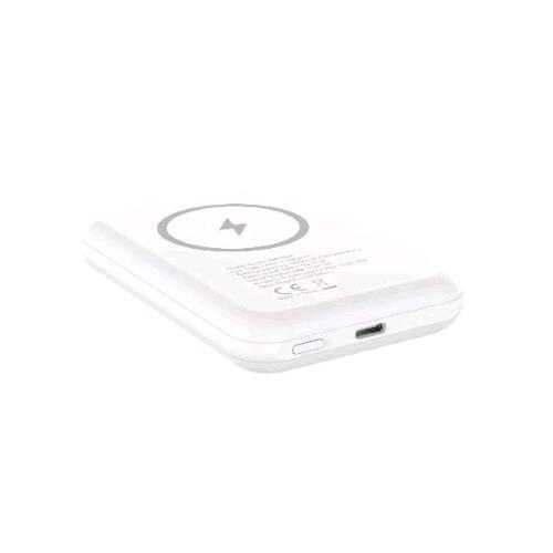 ENERGIZER WIRELESS POWERBANK 5000mAh USB-C LED DI POTENZA + CHARGER PLATE BIANCO