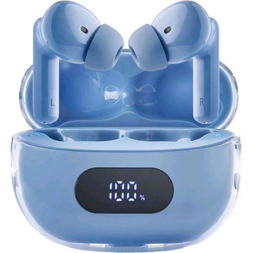 INTENSO BUDS PLUS T315AE CUFFIE AURICOLARI STEREO IN-EAR TRUE WIRELESS BLUETOOTH CON CANCELLAZIONE ATTIVA DEL RUMORE ENC CHIAMATE E MUSICA USB-C BLU 