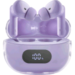 INTENSO BUDS PLUS T313AE CUFFIE AURICOLARI STEREO IN-EAR TRUE WIRELESS BLUETOOTH CON CANCELLAZIONE ATTIVA DEL RUMORE ENC CHIAMATE E MUSICA USB-C VIOLA
