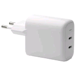 DBRAMANTE 1928 WALL CHARGER CARICABATTERIE DA RETE 2 x USB-C 45 W BIANCO
