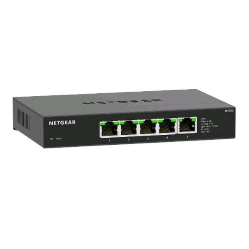 NETGEAR MS305-100EUS SWITCH DI RETE NON GESTITO 5 PORTE LAN RJ-45 FULL DUPLEX 100/1.000/2.500 Mbps BLACK