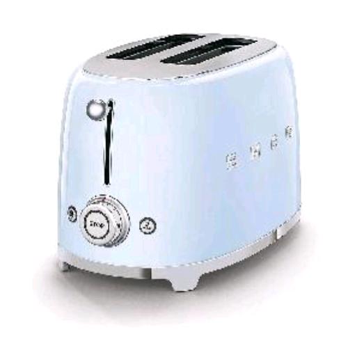 SMEG TSF01PBEU TOSTAPANE 2 FETTE 950W 6 LIVELLI DI DORATURA CASSETTO RACCOGLIBRICIOLE AZZURRO
