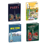 QUO VADIS CITIES AGENDA GIORNALIERA 2024/25 12X17 CM 12 MESI AGOSTO LUGLIO FANTASIE ASSORTITE CONF 8 Pz.