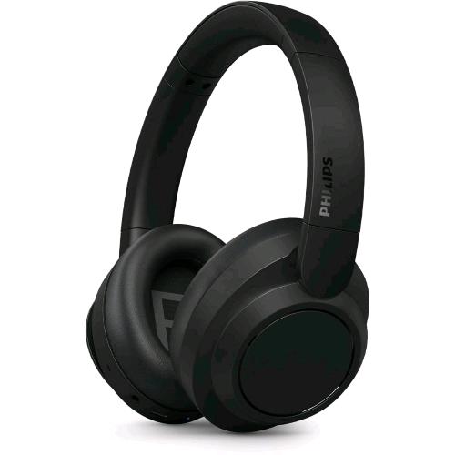 PHILIPS TAH6509BK/00 CUFFIE BLUETOOTH WIRELESS OVER-EAR CON CANCELLAZIONE DEL RUMORE BASSI DINAMICI 70 ORE DI RIPRODUZIONE NERO