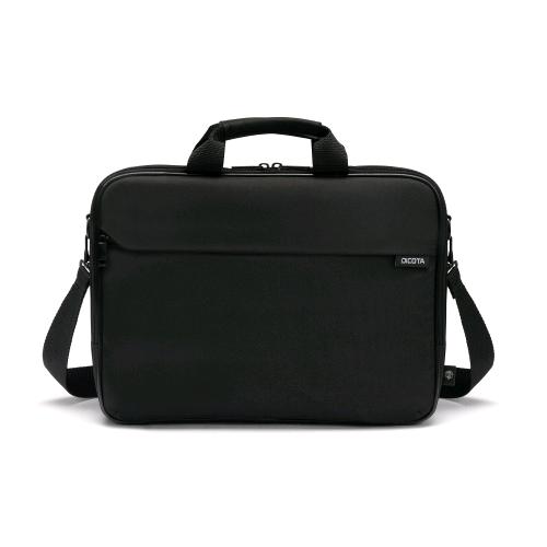 DICOTA TOP TRAVEL ONE BORSA PER NOTEBOOK DA 16" IN PET TASCA A BUSTINA E TASCA FRONTALE CON TRACOLLA NERO