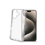 CELLY APPLE iPHONE 16 COVER ARMOR IN TPU/POLICARBONATO TRASPARENTE