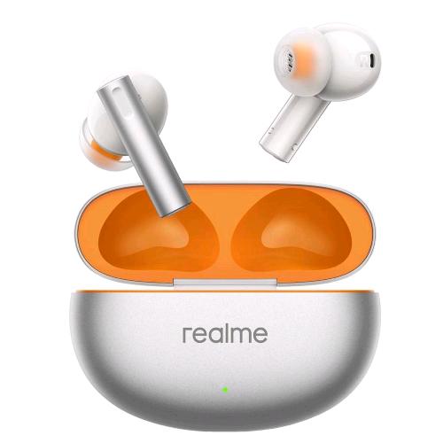 REALME AIR 6 FLAME EAR BUDS WIRELESS AURICOLARI BLUETOOTH ANC CANCELLAZIONE DEL RUMORE 6 MICORFONI IP55 WATER RESISTANT ARGENTO