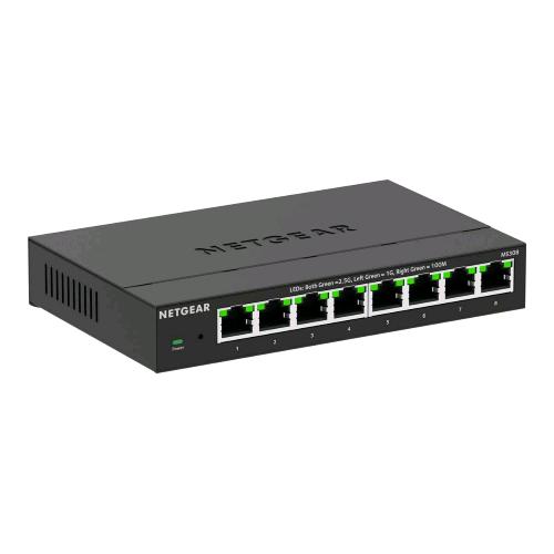 NETGEAR MS308-100EUS SWITCH NON GESTITO MULTI-GIGABIT 8 x 100/1000/2.5G DESKTOP NERO