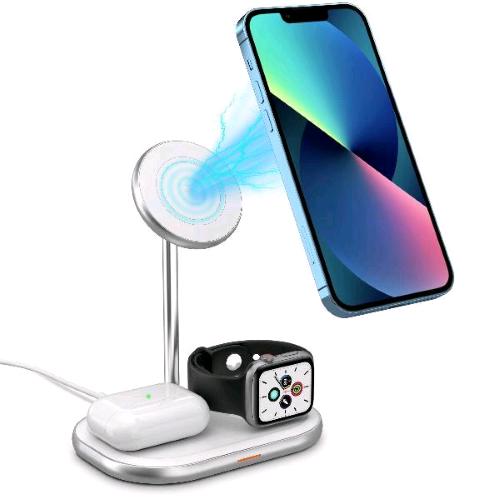 ENERGIZER MAGNETIC CHARGER WIRELESS 3-IN-1 CARICATORE WIRELESS IN GRADO DI RICARICARE 3 DISPOSITIVI CONTEMPORANEAMENTE
