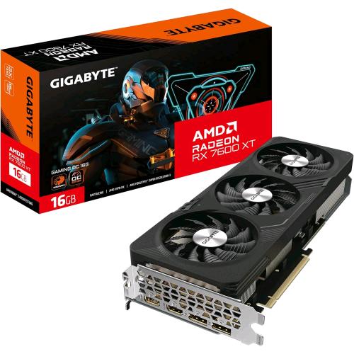 GIGABYTE RADEON RX 7600 XT GAMING OC 16GB GDDR6 PCIe 4.0 16X - 2 x HDMI 2 x DISPLAYPORT