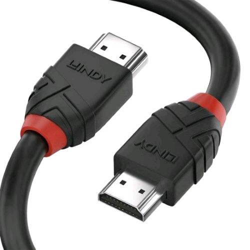 LINDY CAVO HDMI 2.1 MASCHIO-MASCHIO 8K 60Hz HIGH SPEED BLACK LINE 2 MT NERO