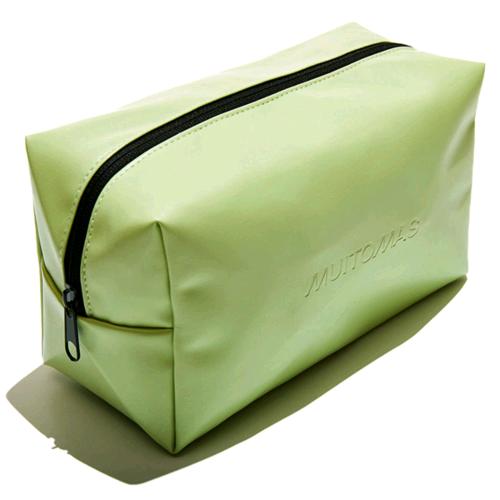 MUITOMAS POCHETTE IN TESSUTO 25X13X10 CM CHIUSURA CON CERNIERA VERDE