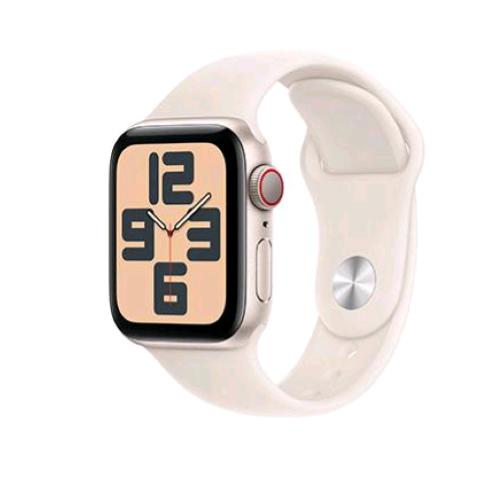 APPLE WATCH SE GPS + CELLULAR 4G 40mm CASSA ALLUMINIO STARLIGHT CINTURINO SPORT STARLIGHT M/L