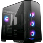 MSI MAG PANO 100R PZ CASE GAMING 3 x 120mm ARGB REVERSE BLADE FAN - 1 x 120mm ARGB FAN ARGB+PWM VETRO TEMPERATO NERO