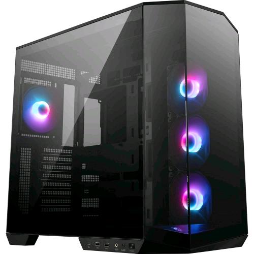 MSI MAG PANO 100R PZ CASE GAMING 3 x 120mm ARGB REVERSE BLADE FAN - 1 x 120mm ARGB FAN ARGB+PWM VETRO TEMPERATO NERO