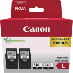 CANON PG-540L TWIN PACK CONFEZIONE DA 2 CARTUCCE INK TAGLIA L NERO
