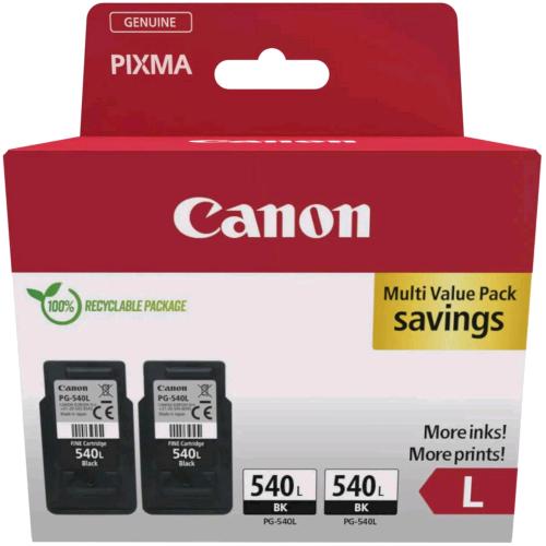 CANON PG-540L TWIN PACK CONFEZIONE DA 2 CARTUCCE INK TAGLIA L NERO