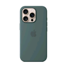 APPLE iPHONE 16 PRO SILICONE CASE COVER MagSafe IN SILICONE LAKE GREEN