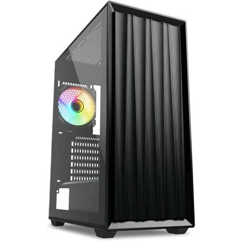 SHARKOON VK3 RGB CASE ATX 2 x U3, TG, 3 x 120mm FAN 1x 120mm ARGB FAN PANNELLO LATERALE E SUPERIORE IN VETRO TEMPERATO NERO