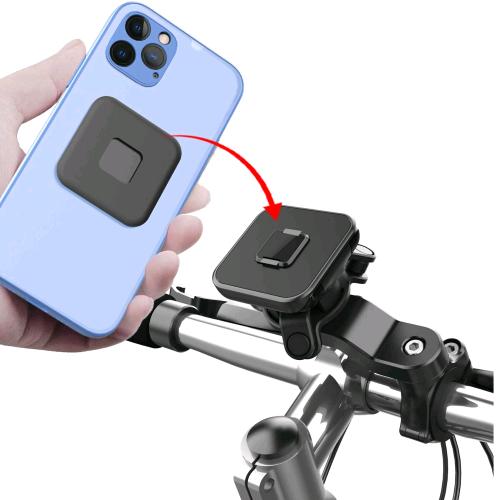 CELLY SUPPORTO PER SMARTPHONE BICI/ EBIKE/ MONOPATTINI FISSAGGIO AL MANUBRIO AD INCASTRO NERO
