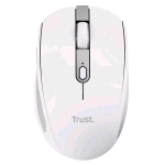 TRUST OZAA COMPACT MOUSE OTTICO WIRELESS RICARICABILE SILENZIOSO CON DOPPIA CONNESSIONE BLUETOOTH T + RF 2,4GHz COLLEGABILE FINO A 3 DISPOSITIVI 6 PULSANTI 3.200 DPI BIANCO