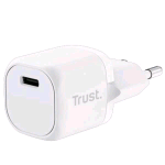 TRUST MAXO CARICABATTERIE DA RETE PD 20W 1x USB-C ULTRACOMPATTO BIANCO