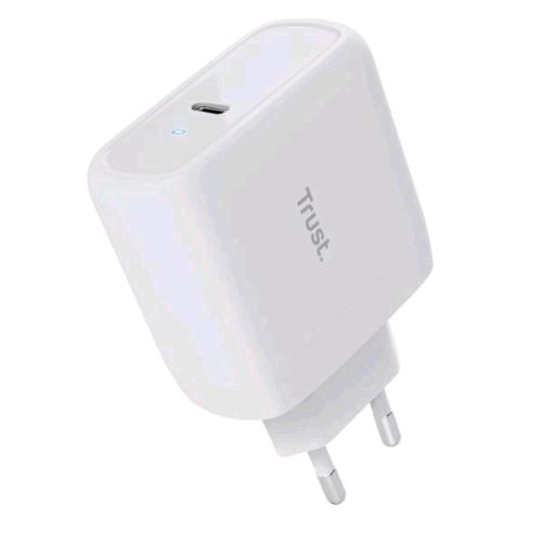 TRUST MAXO 65 CARICABATTERIE DA RETE PD 65 W 1 PORTA USB-C BIANCO