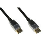 LINK CAVO DISPLAYPORT 1.4 SUPPORTA 8K 60HZ MASCHIO-MASCHIO CONNETTORI PLACCATI IN ORO 1.8 MT NERO