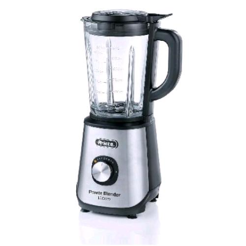 ARIETE 579 POWER BLENDER FRULLATORE ELETTRICO 1200W 2 VELOCITA' FUNZIONE PULSE CARAFFA IN VETRO DA 1.5 LT TRITAGHIACCIO SILVER   - 1200W