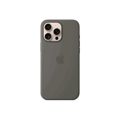 APPLE iPHONE 16 PRO MAX SILICONE CASE COVER MagSafe IN SILICONE STONE GREY