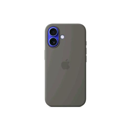 APPLE iPHONE 16 SILICONE CASE COVER MagSafe IN SILICONE STONE GRAY