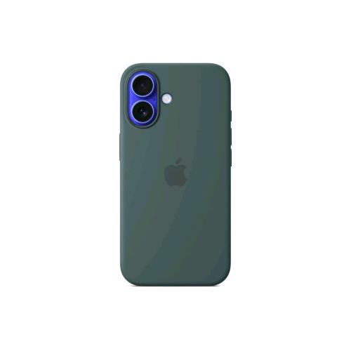 APPLE iPHONE 16 SILICONE CASE COVER MagSafe IN SILICONE LAKE GREEN