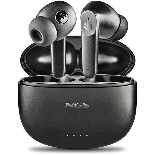 NGS ARTICA HUSH CUFFIE WIRELESS CON ANC, ENC, 16H DI AUTONOMIA MICROFONO CONTROLLO TOUCH BLUETOOTH 5.3 DOCKING STATION USB-C DESIGN ERGONOMICO E CUSCINETTI REGOLABILI NEROi